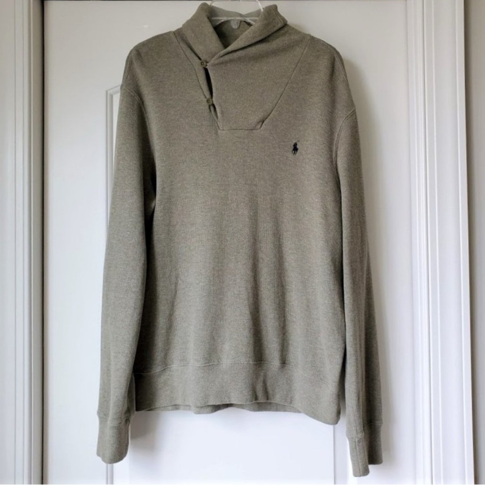 Used Vintage Polo Ralph Lauren Shawl Collar Sweater L